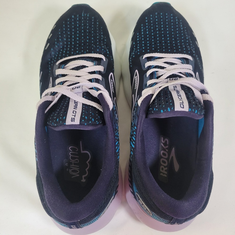 Brooks Glycerin GTS 20 Womens Running Shoes Blue Purple 1203701B499 Size 9.5 B - Picture 7 of 7